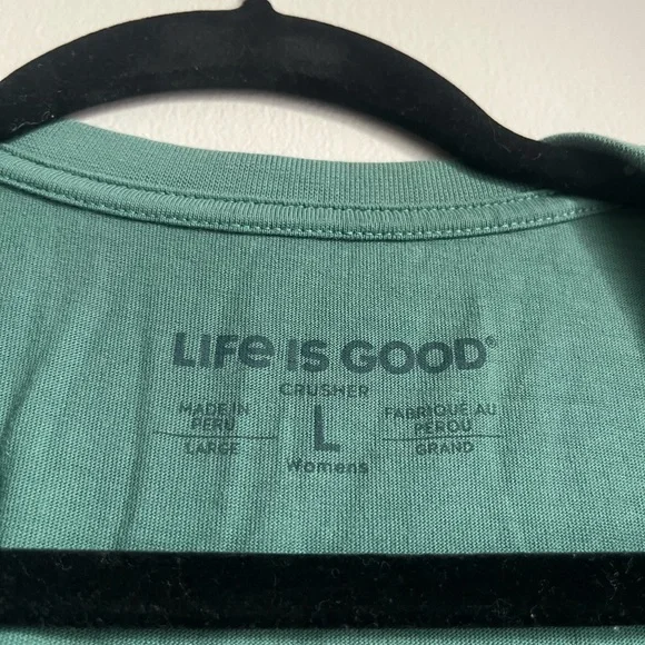 Life is Good green shirt - Picture 4 of 4